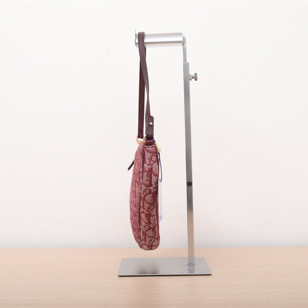 Christian Dior Trotter Vintage Saddle Bag Red