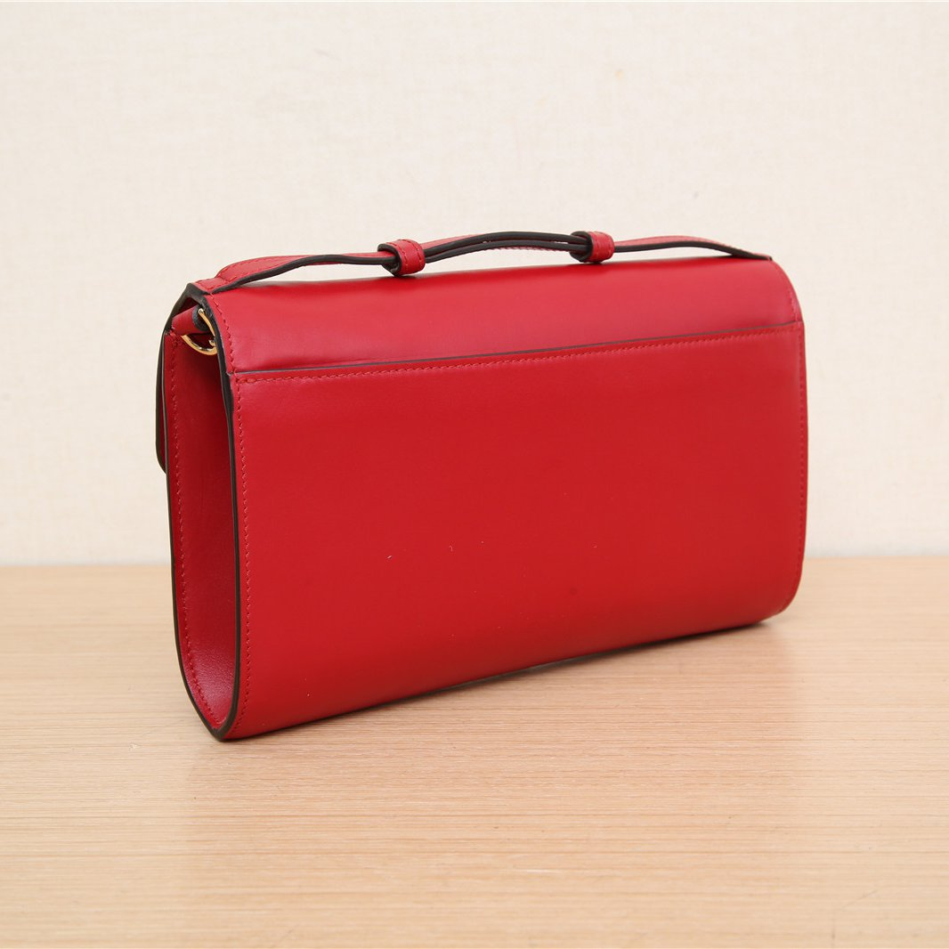 Gucci Mini Zumi Shibuya Leather Chain Bag Red