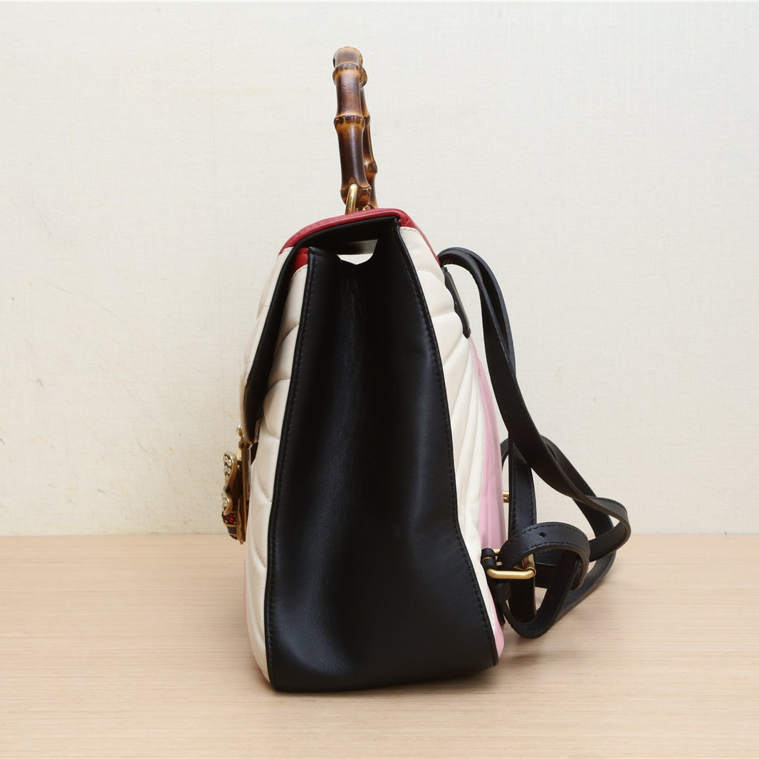 Gucci Queen Margaret Quilted Leather Multicolour Backpack