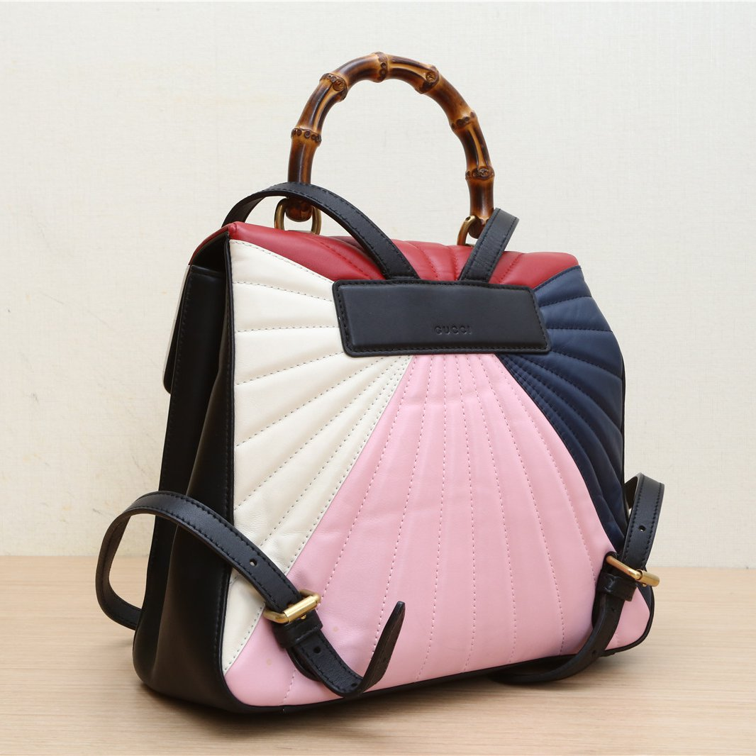 Gucci Queen Margaret Quilted Leather Multicolour Backpack