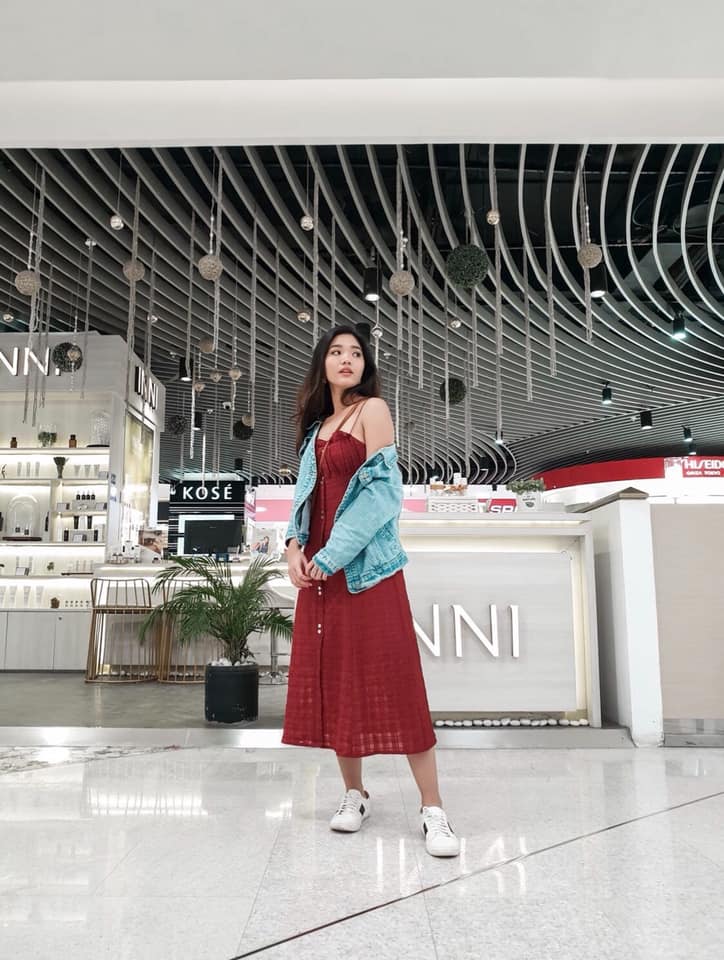 Bali Fold Red Midi Dress