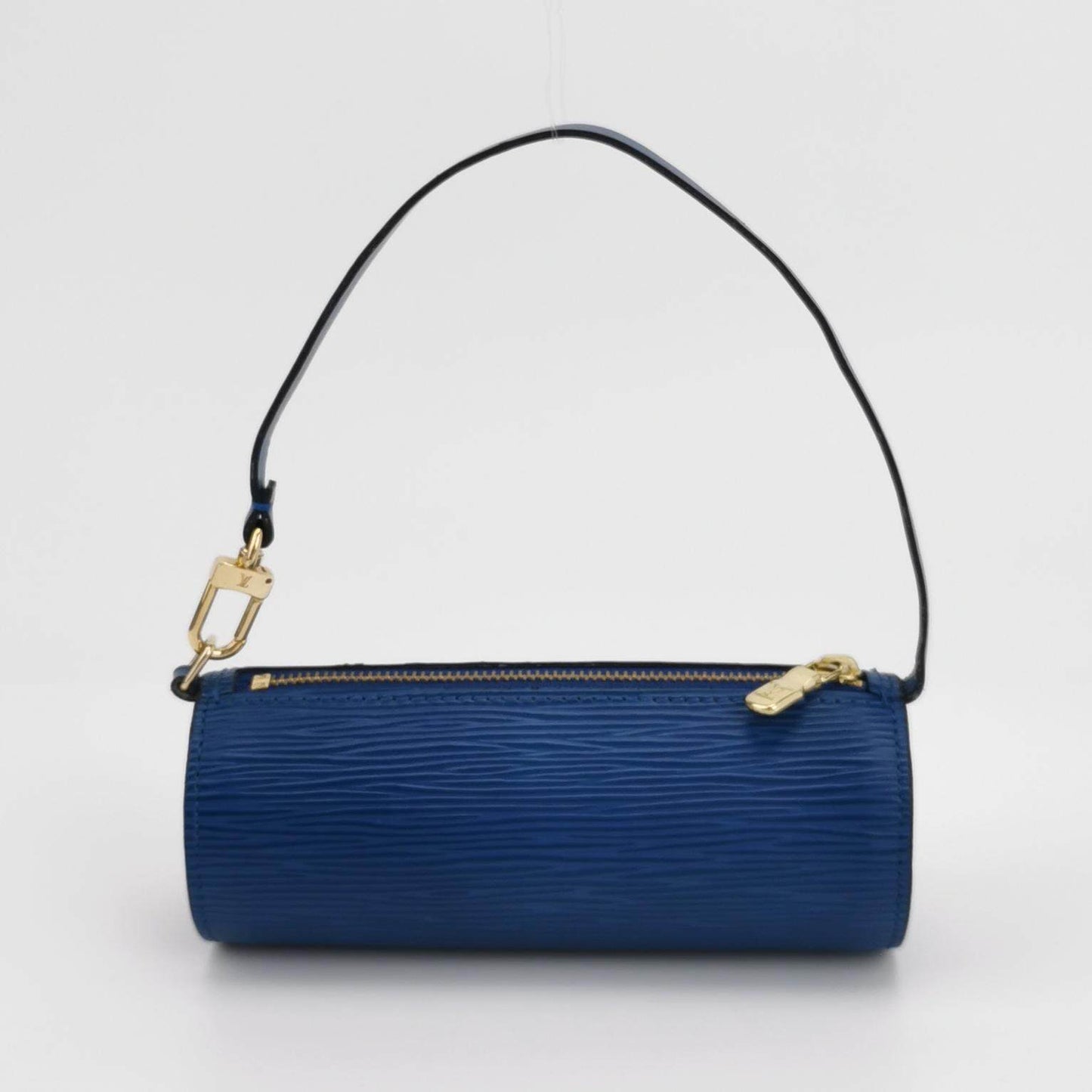 LOUIS VUITTON Blue Soufflot Pouch Hand Bag