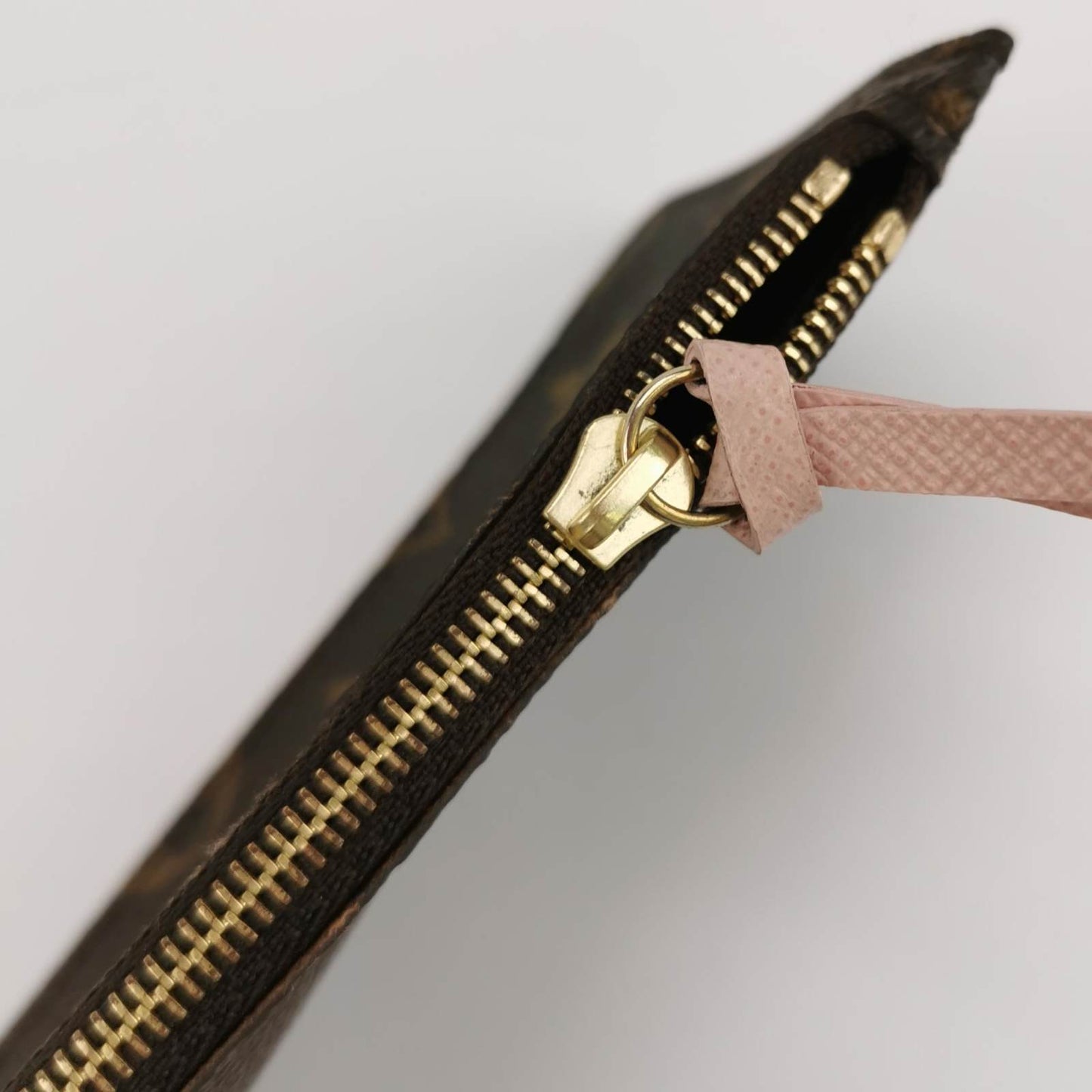 LOUIS VUITTON Monogram Josephine Wallet Zippered Insert Rose Ballerine