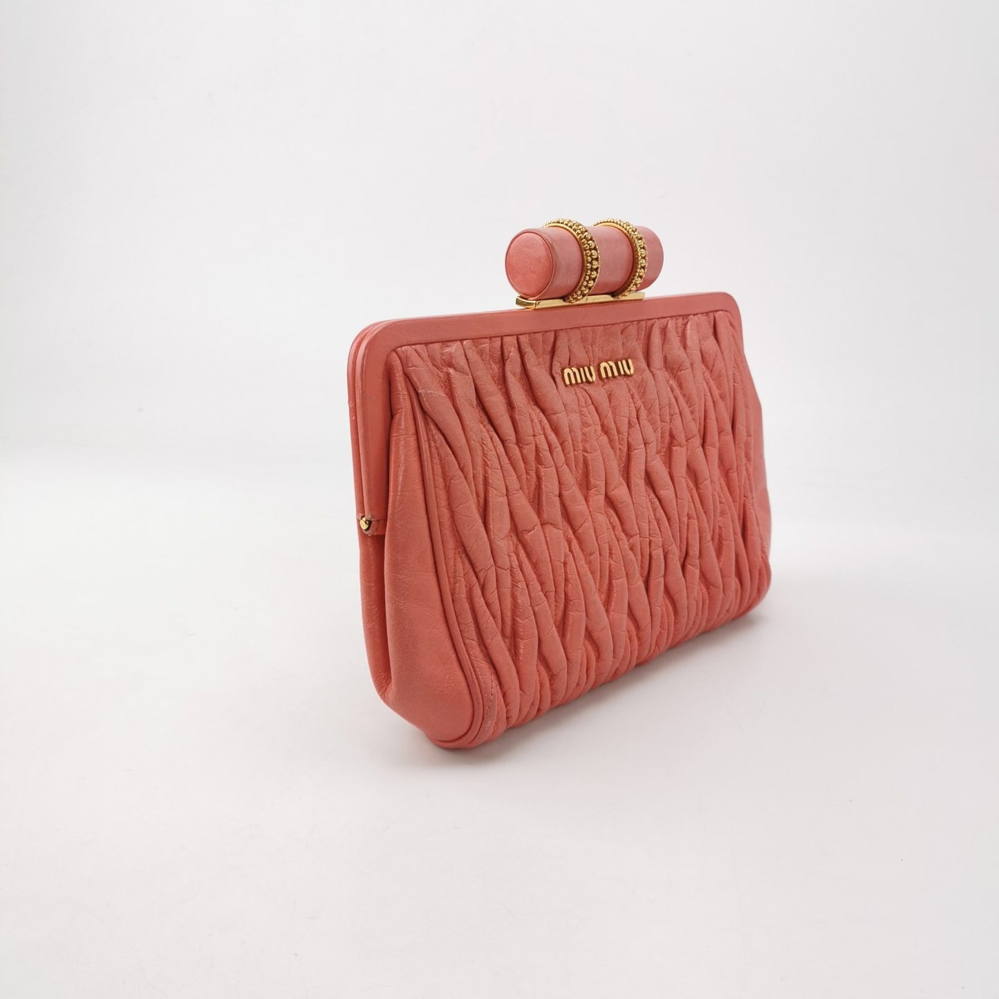 Miu Miu MATELASSÉ LEATHER CLUTCH BAG