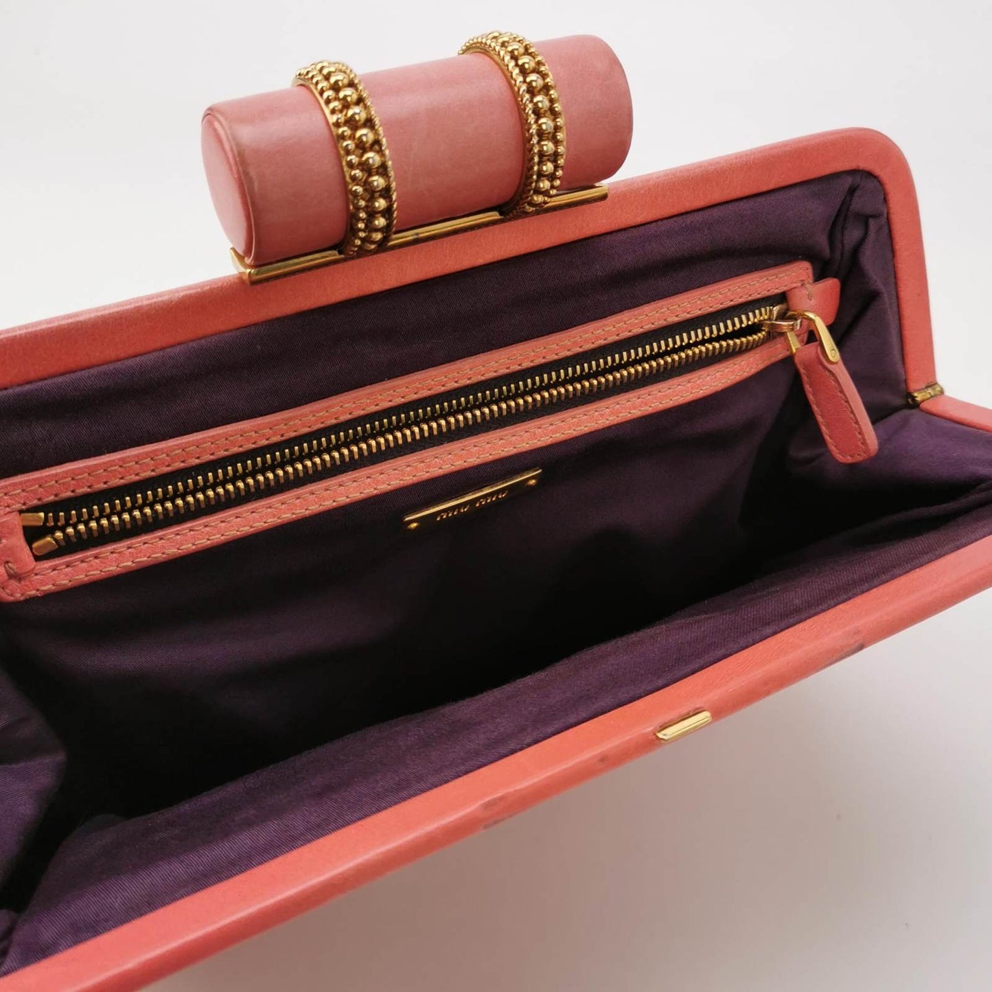 Miu Miu MATELASSÉ LEATHER CLUTCH BAG