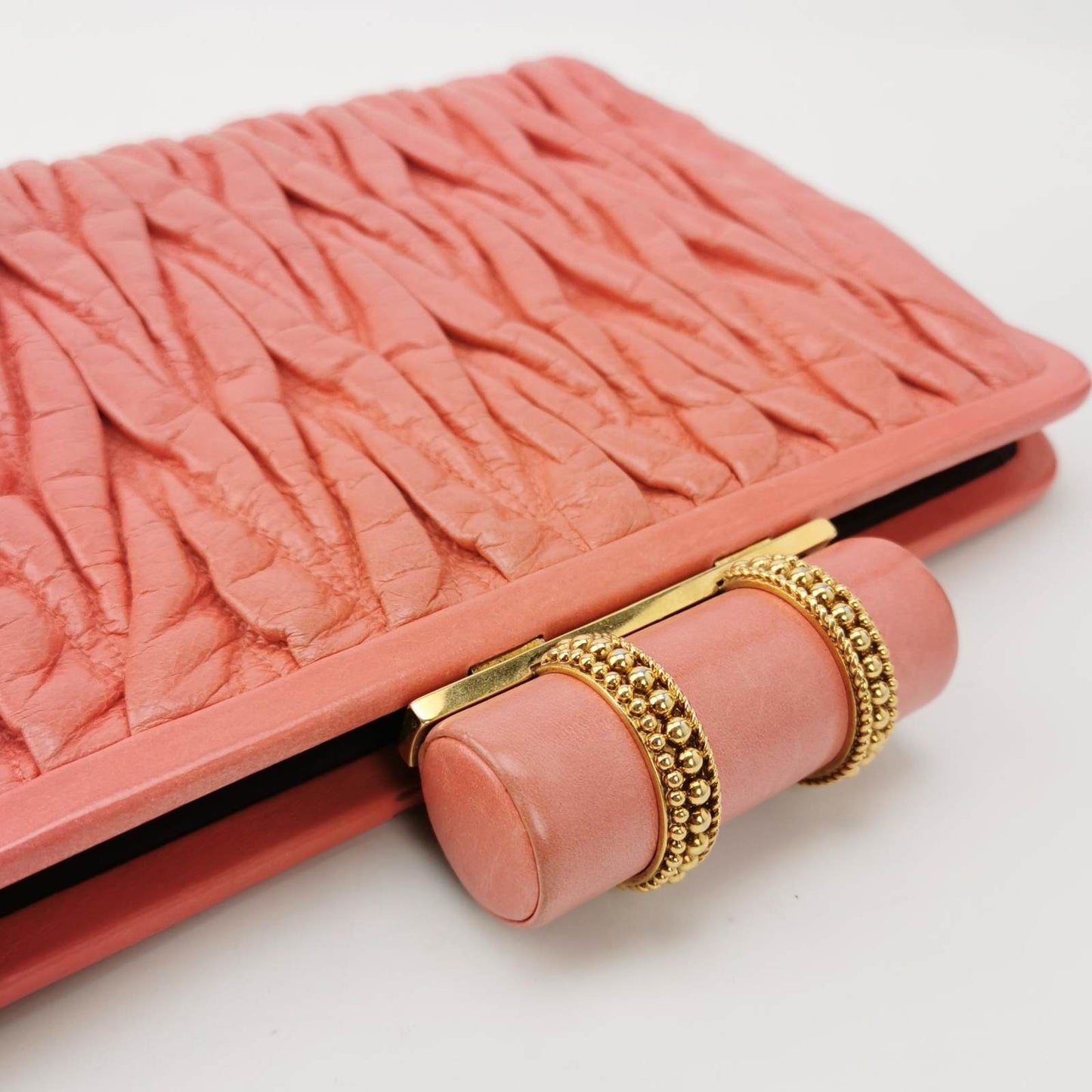 Miu Miu MATELASSÉ LEATHER CLUTCH BAG