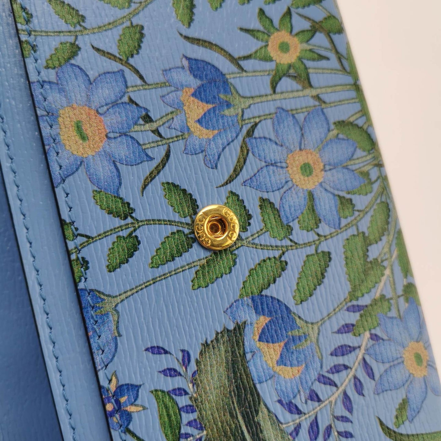 Gucci Blue Leather Sylvie Small Handbag