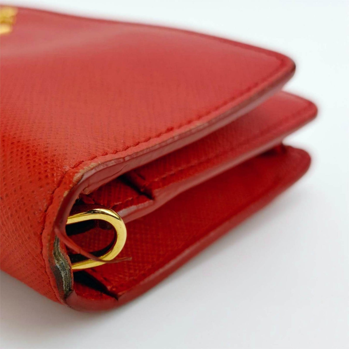 PRADA Vitello Move Clutch with Chain Strap