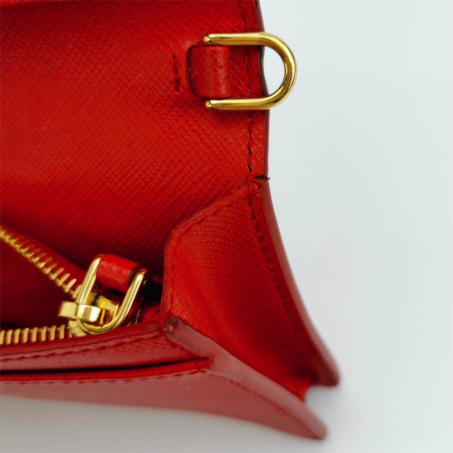 PRADA Vitello Move Clutch with Chain Strap