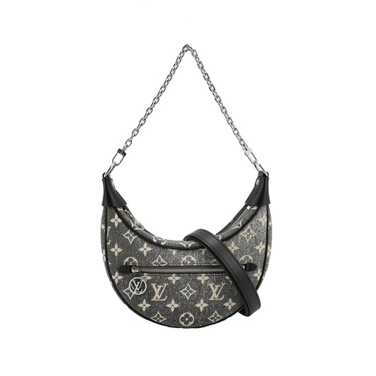 Louis Vuitton Gray Monogram Jacquard Denim Loop PM