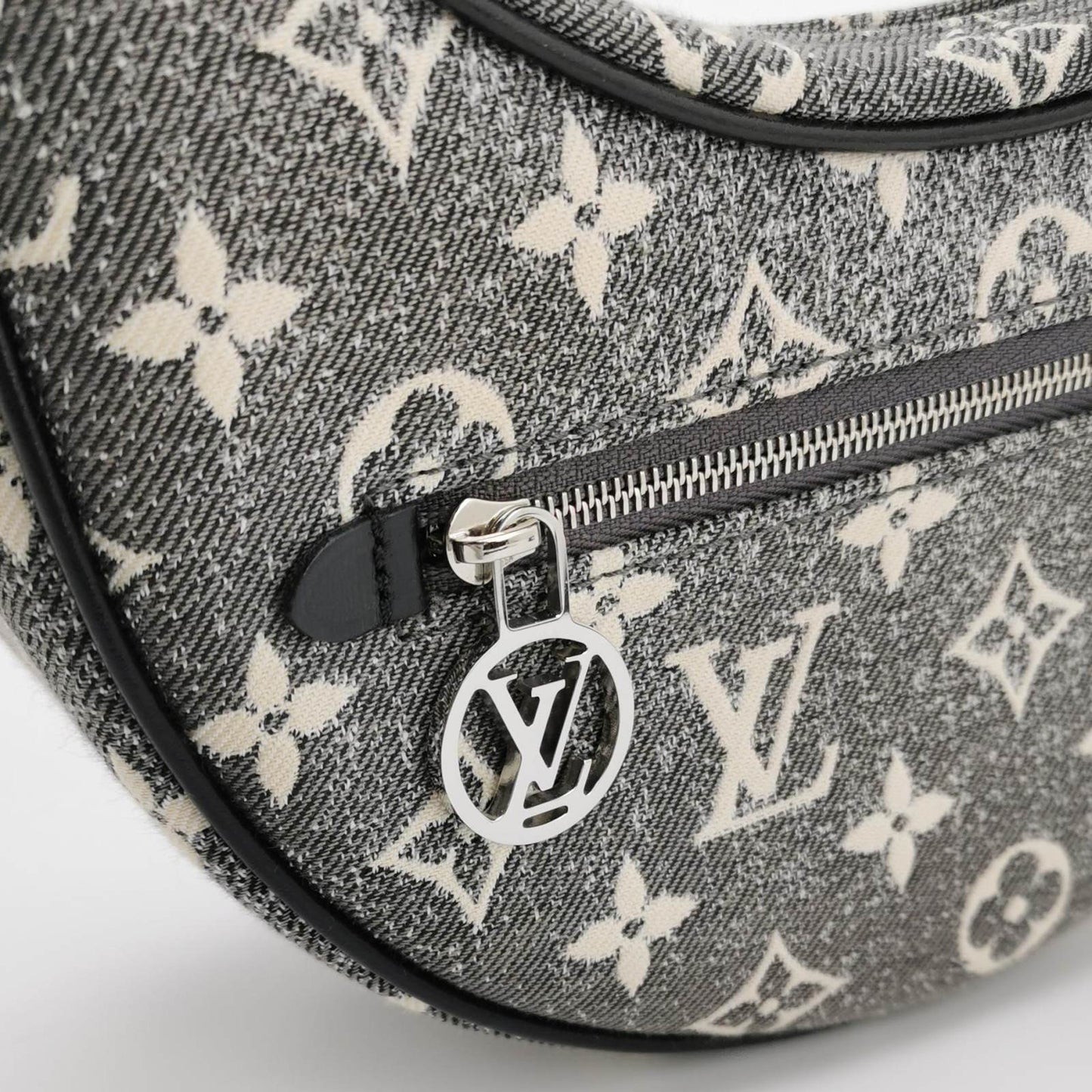 Louis Vuitton Gray Monogram Jacquard Denim Loop PM