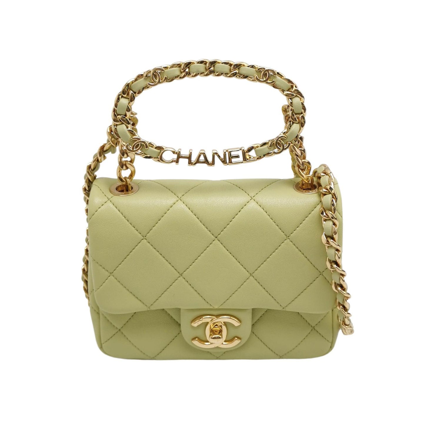 CHANEL CF Mini Square Green