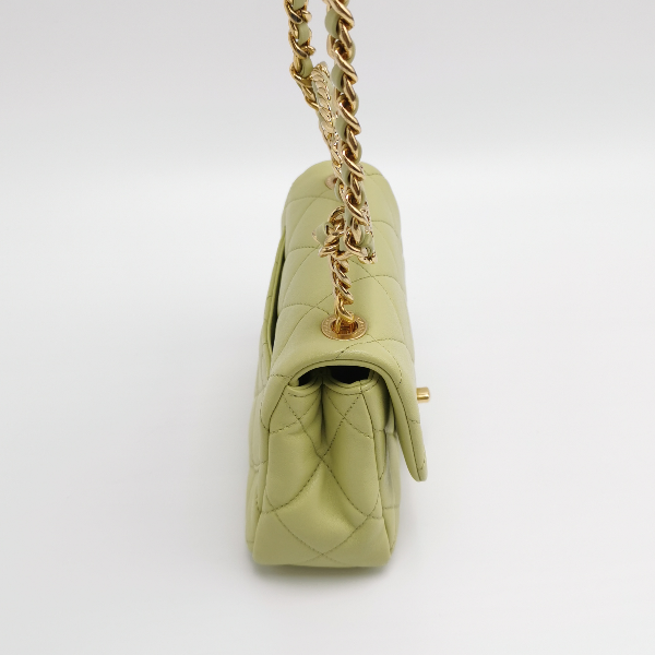 CHANEL CF Mini Square Green
