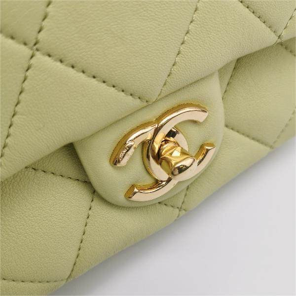 CHANEL CF Mini Square Green
