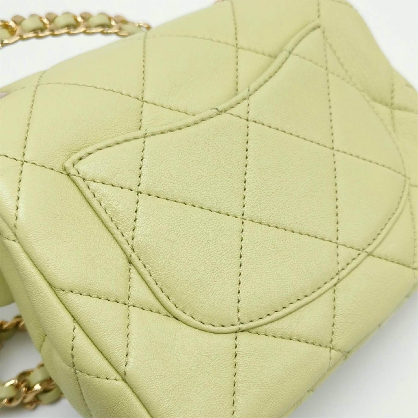CHANEL CF Mini Square Green