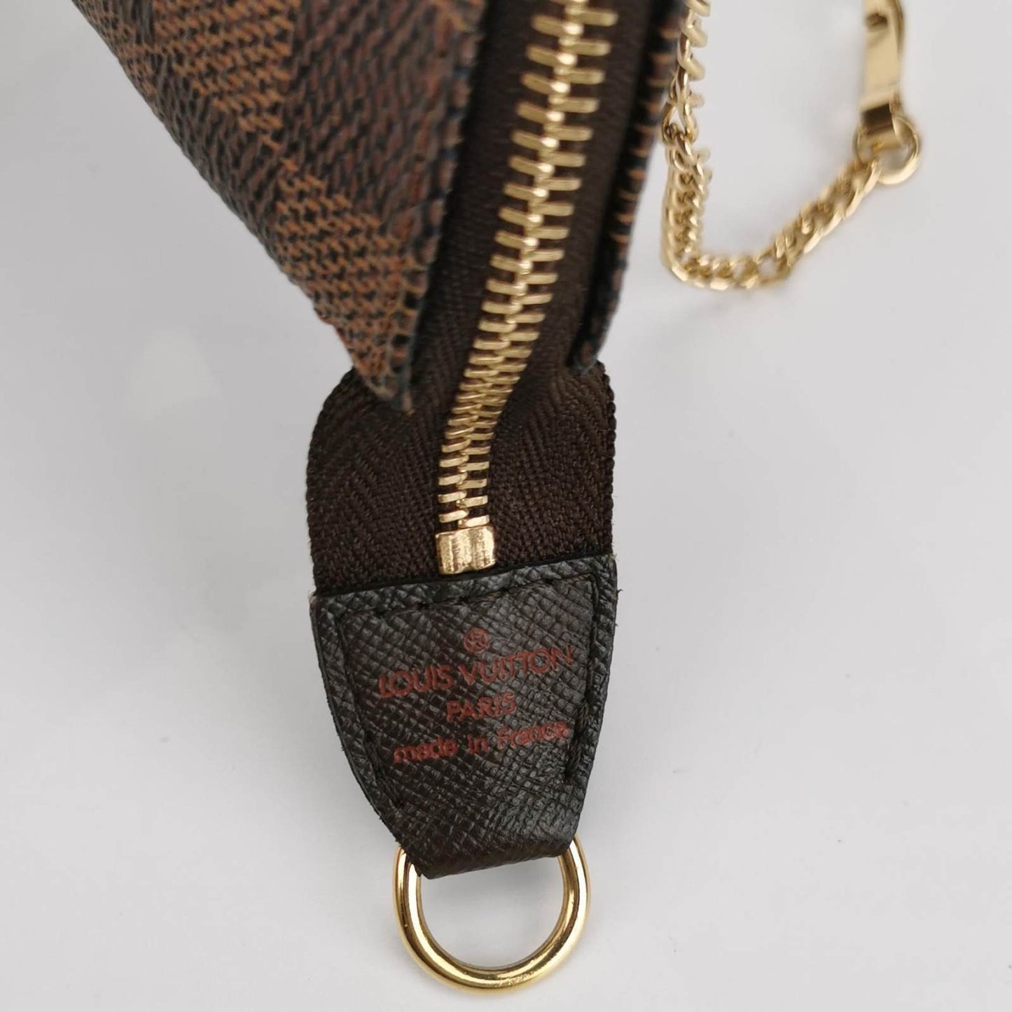 LOUIS VUITTON DAMIER EBENE CANVAS MINI POCHETTE ACCESSOIRES