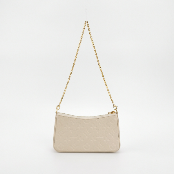 Louis Vuitton Cream Monogram Empreinte Easy Pouch on Strap