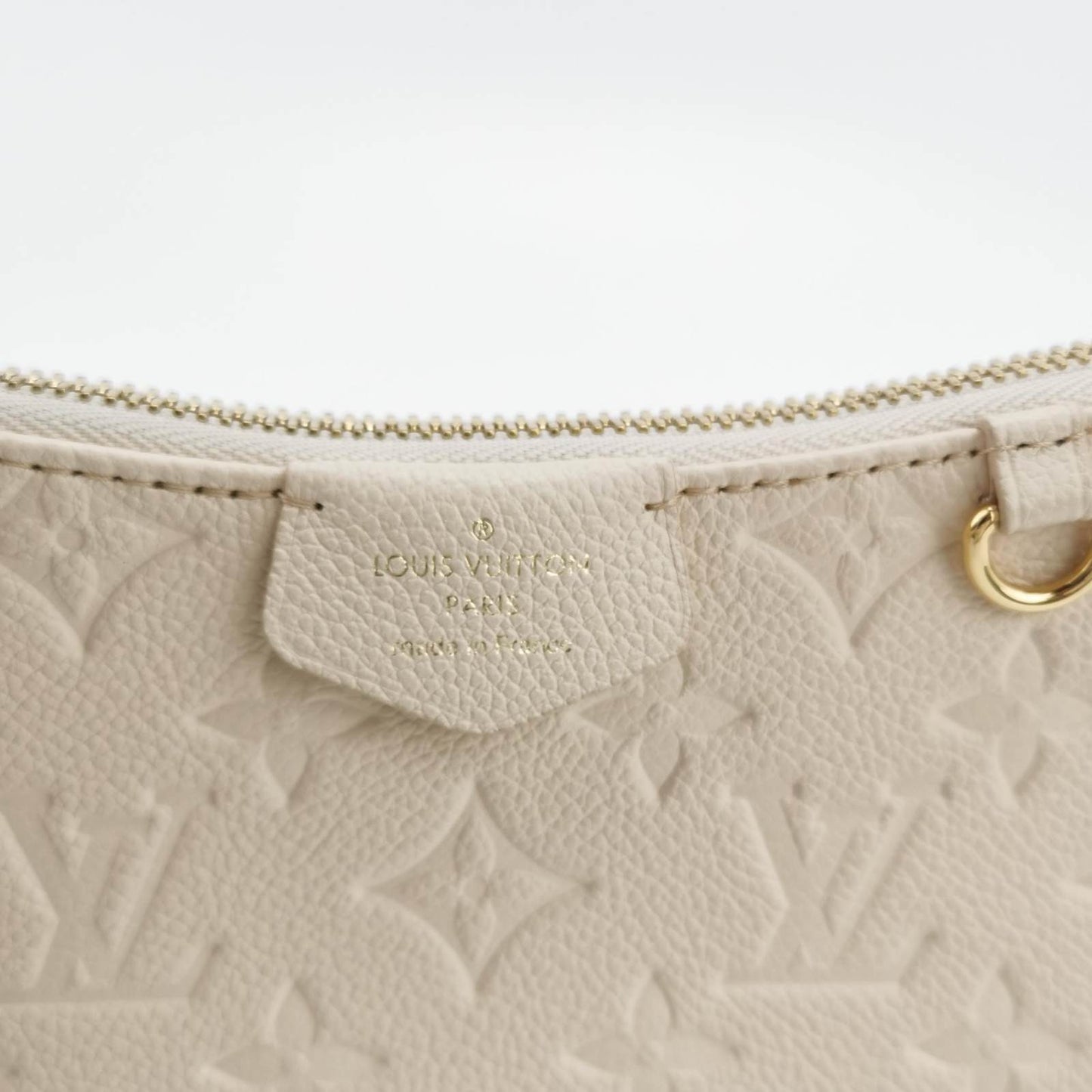 Louis Vuitton Cream Monogram Empreinte Easy Pouch on Strap