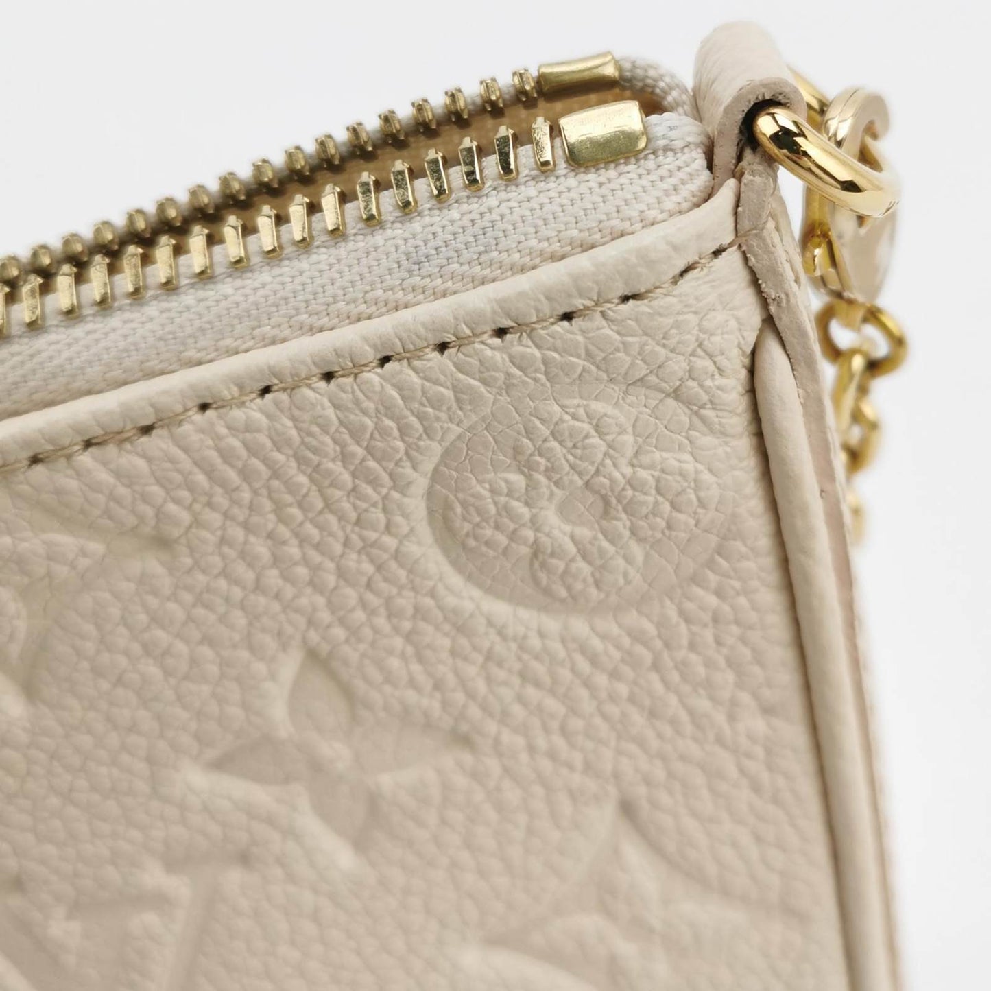 Louis Vuitton Cream Monogram Empreinte Easy Pouch on Strap