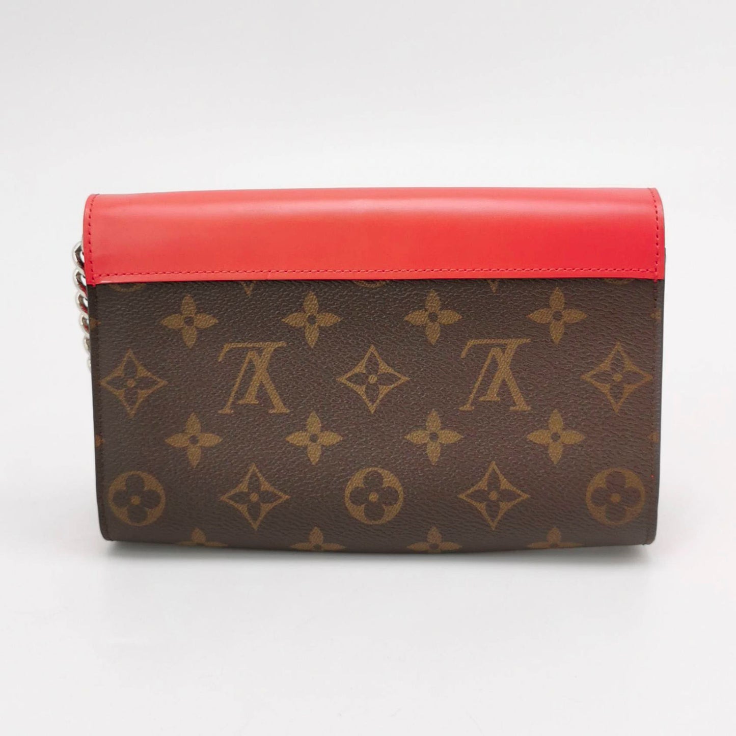 LOUIS VUITTON Flamingo Monogram Canvas Totem Chain Wallet Bag