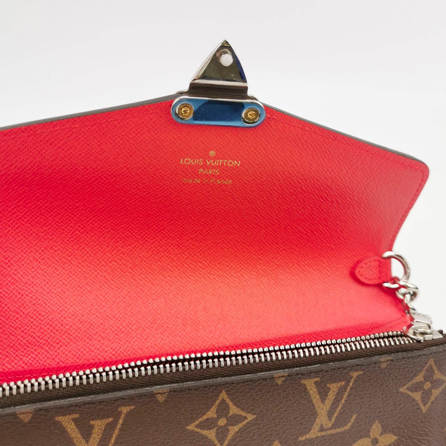 LOUIS VUITTON Flamingo Monogram Canvas Totem Chain Wallet Bag