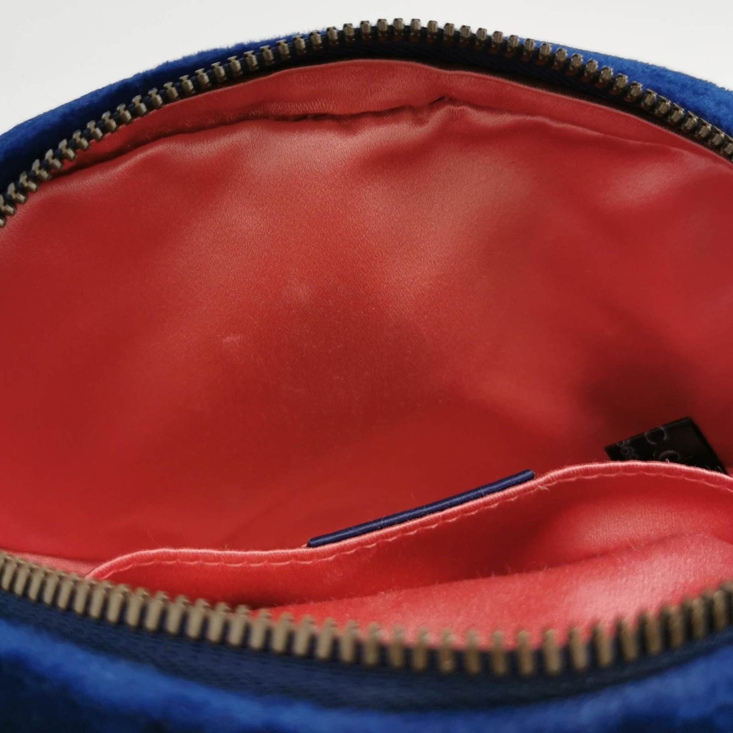 Gucci Velvet Marmont Belt Bag Blue