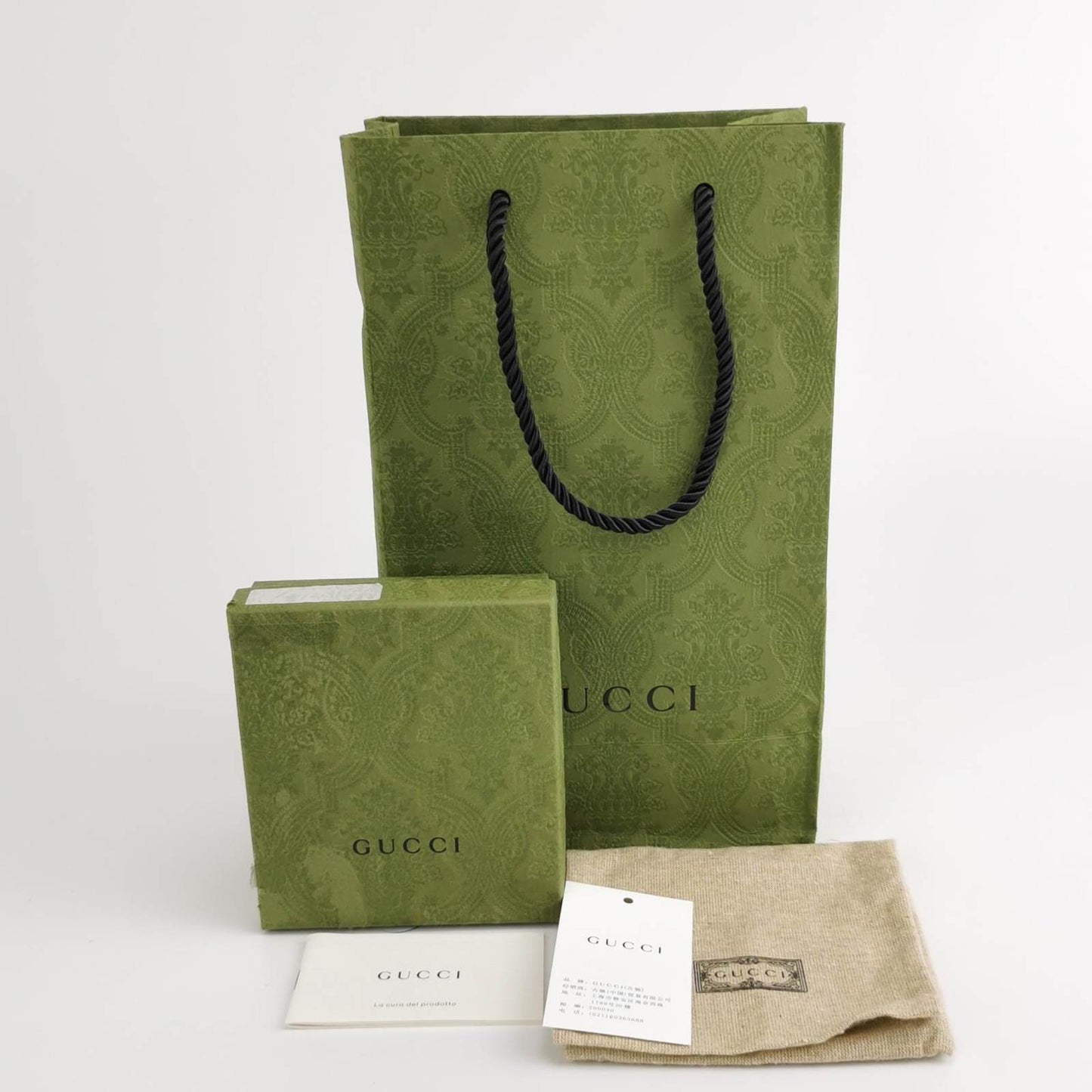 GUCCI 100 CENTENNIAL COTTON AND LEATHER WALLET