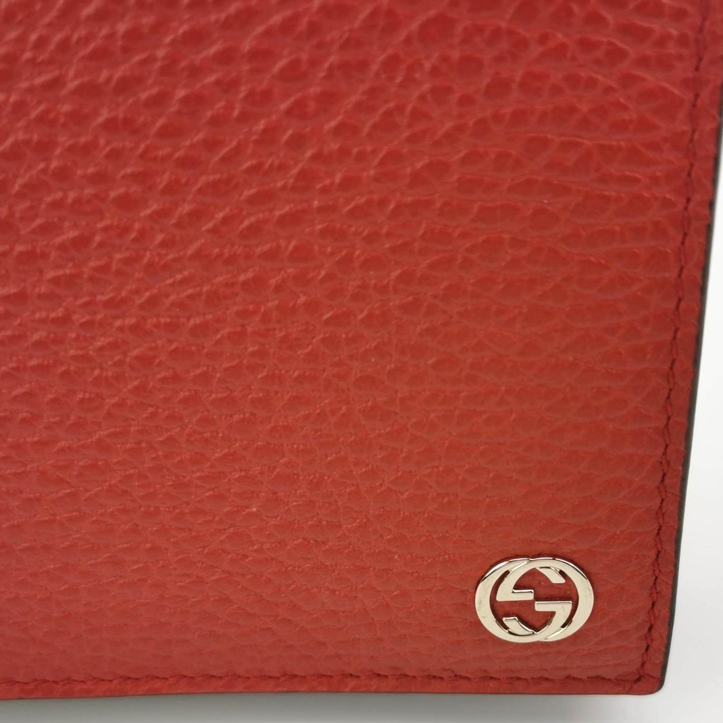 Gucci Red Leather Betty Wallet on Chain