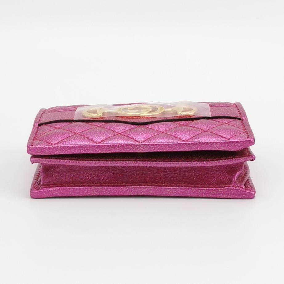 Gucci Zumi Pink Purple Leather Wallet