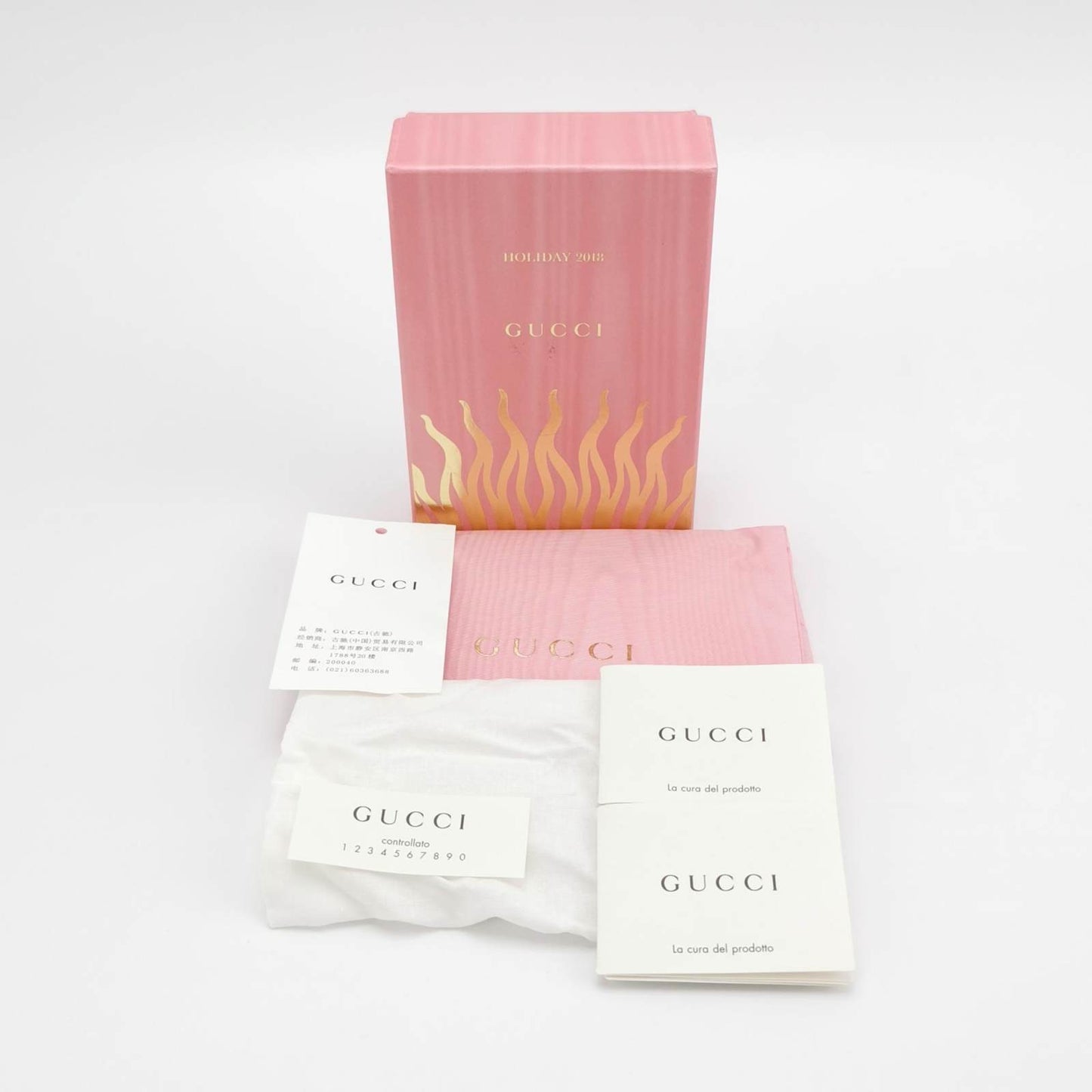 Gucci Zumi Pink Purple Leather Wallet