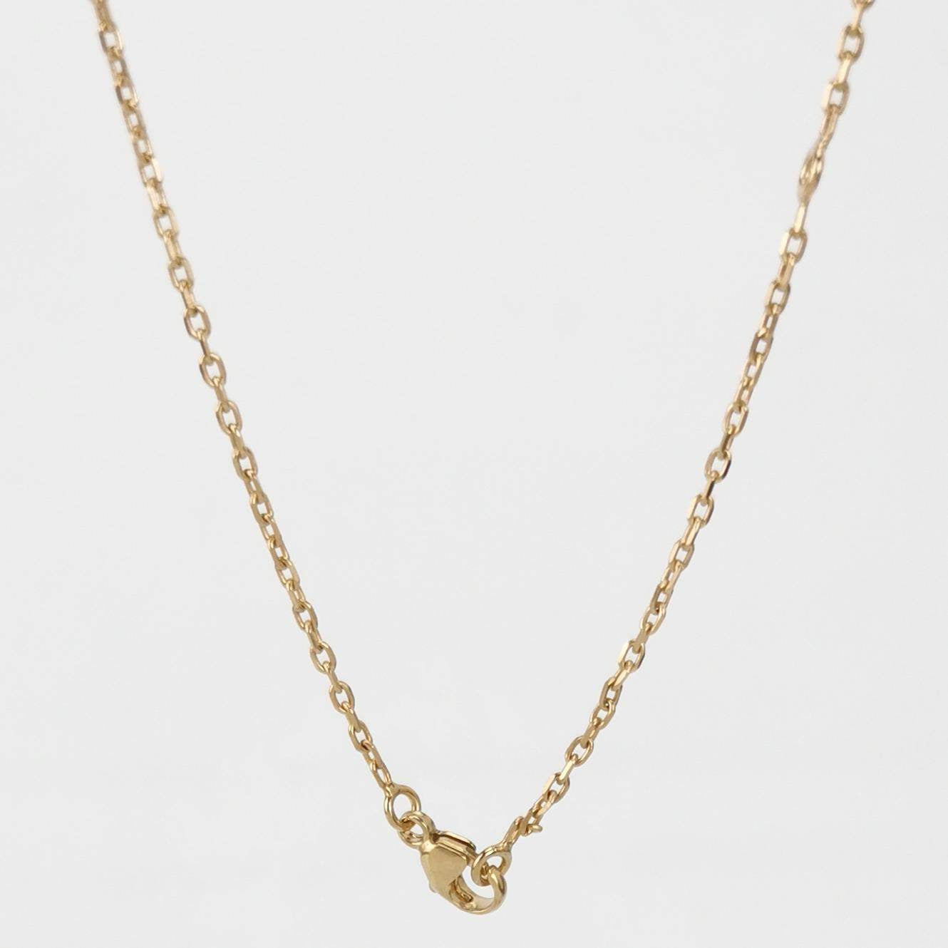 Hermes Gold Plated Lacquered Eileen Pendant Necklace Rose Extreme