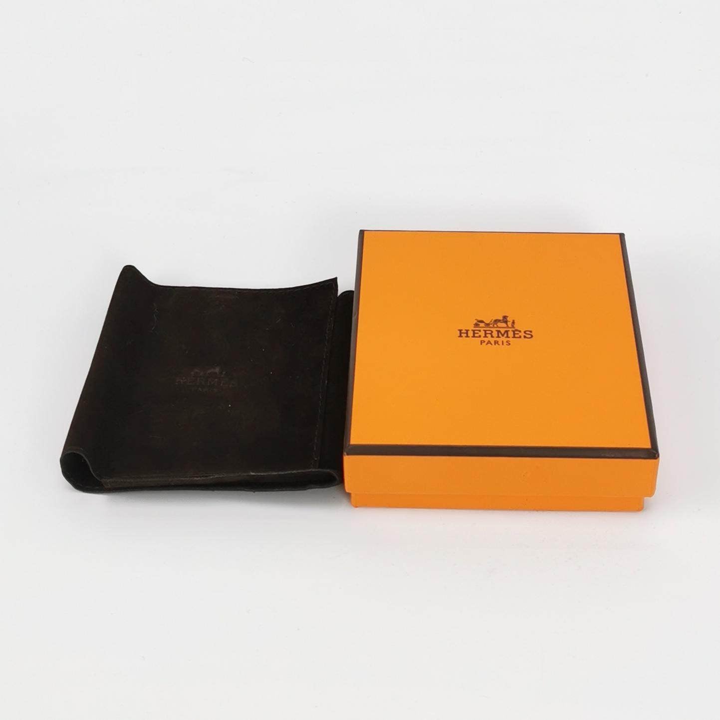 Hermes Gold Plated Lacquered Eileen Pendant Necklace Rose Extreme