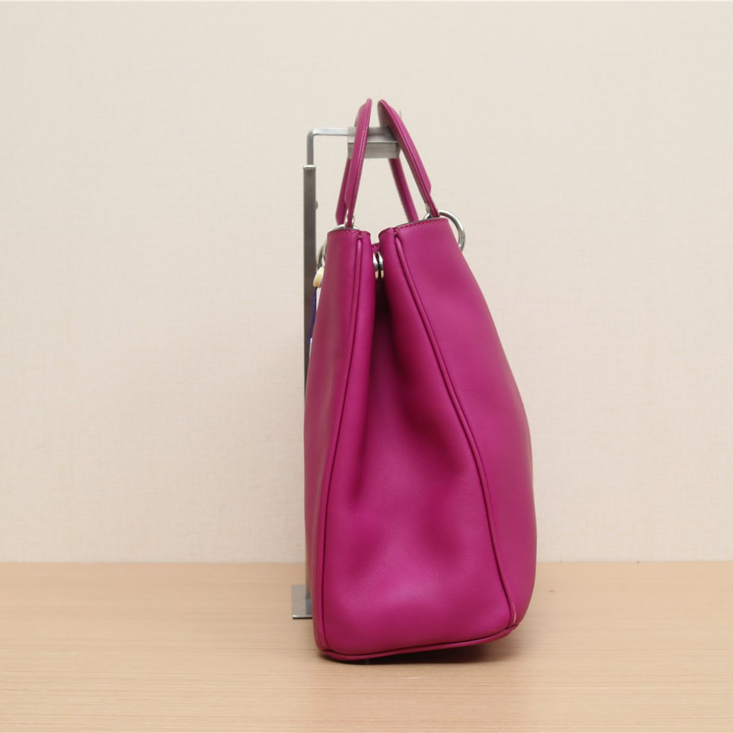 Christian Dior Large Fuchsia Tote Bag Purple