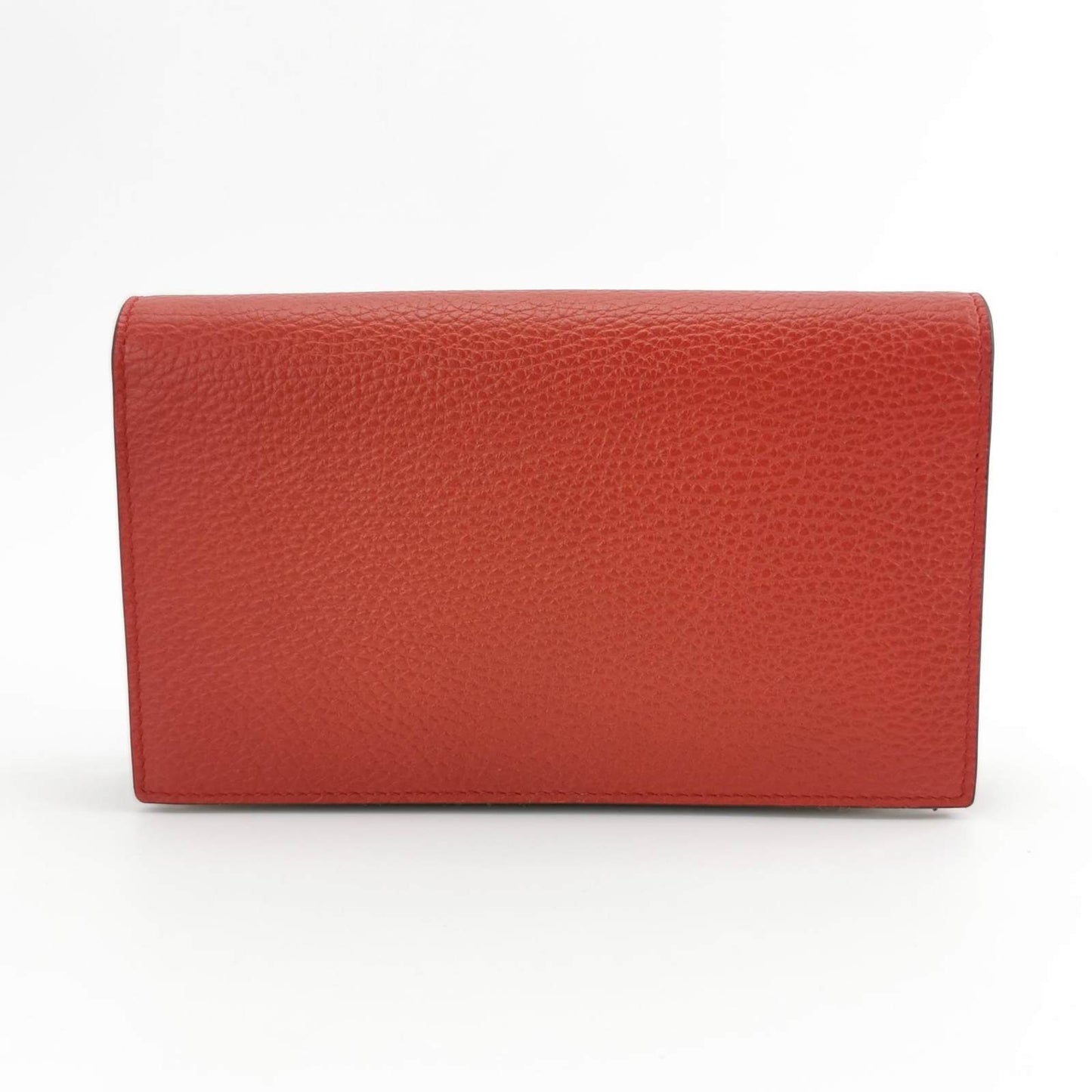 Gucci Red Leather Betty Wallet on Chain